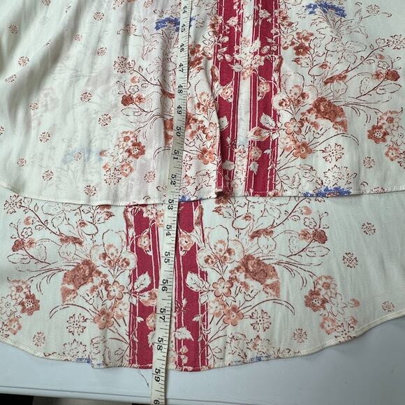 Free People Dress Women 6 Cream Floral Halter Maxi Fairy Whimsy Beach Boho Flowy - Picture 13 of 15